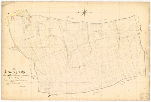 Bercenay-en-Othe, section D dite de consize et de champs roses, feuille n° 3