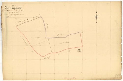 Bercenay-en-Othe, section D dite de consize et de champs roses, feuille n° 4