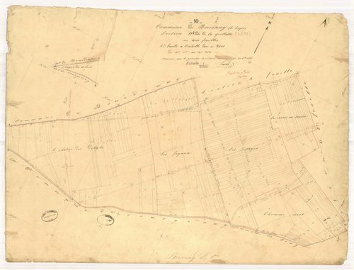 Bercenay-le-Hayer, section D dite de la grillette, feuille n° 1