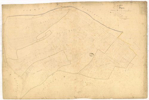 Bergères, section B, feuille n° 1