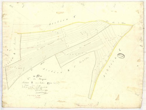 Bergères, section B, feuille n° 3