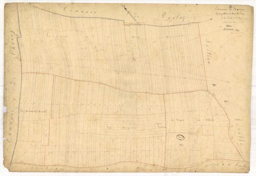 Bernon, section B dite du site de bois bureau, feuille n° 1