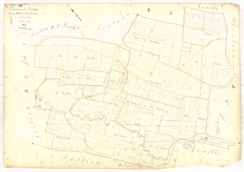 Bernon, section B dite du site de bois bureau, feuille n° 3