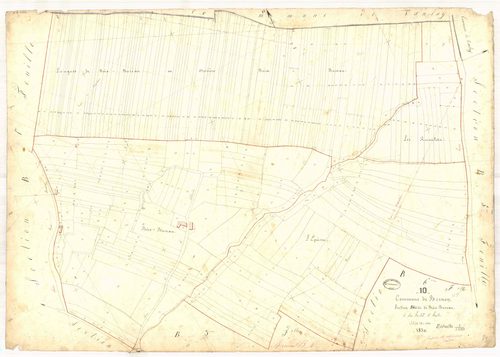 Bernon, section B dite du site de bois bureau, feuille n° 4