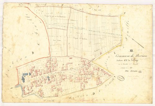 Bernon, section C dite du site du village, feuille n° 3