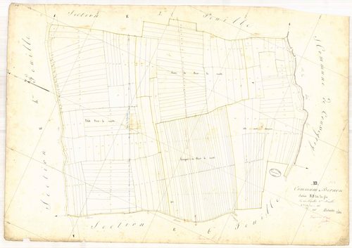 Bernon, section E dite du fou, feuille n° 3