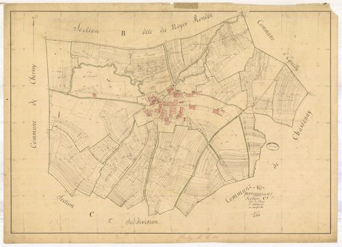 Bertignolles, section C dite du village, feuille n° 1