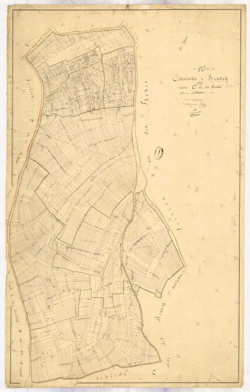 Beurey, section C dite des boulets, feuille n° 1