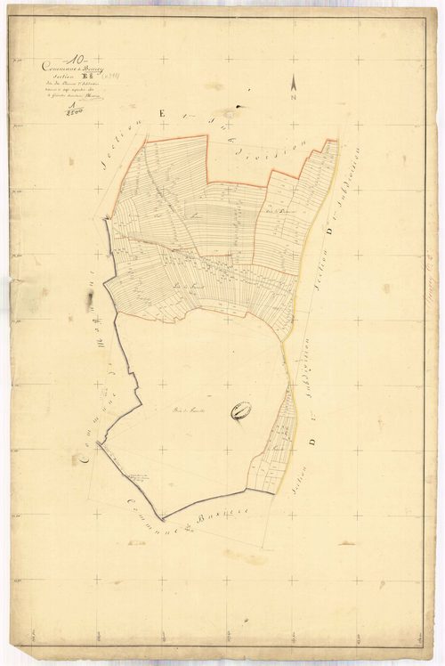Beurey, section E dite des charmes, feuille n° 2