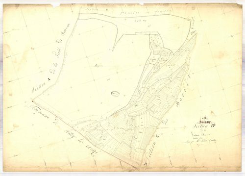 Bligny, section B dite de la fontaine d'amour, feuille n° 2