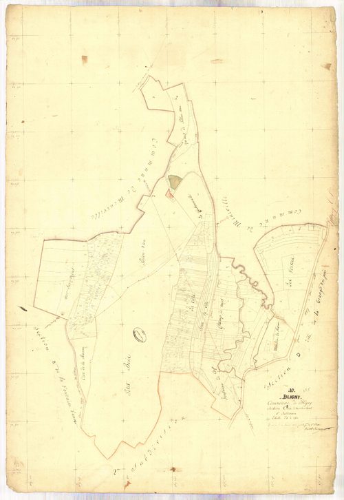 Bligny, section C dite de mer-sur-mont, feuille n° 1
