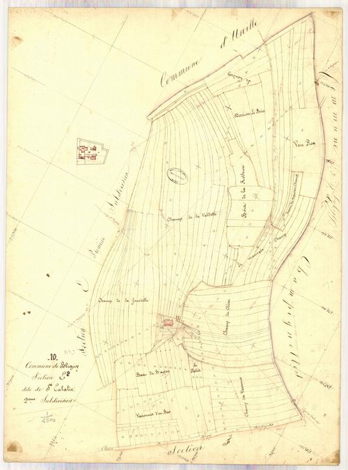 Bligny, section E dite de St Eulalie, feuille n° 2