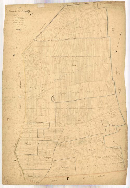 Bouilly, section A dite de verailles, feuille n° 1