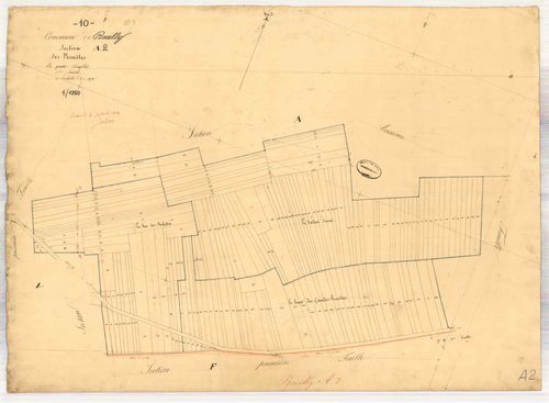 Bouilly, section A dite de verailles, feuille n° 2