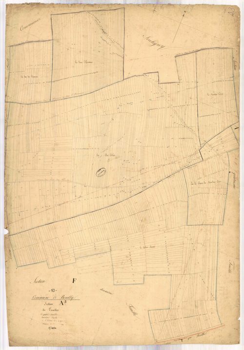 Bouilly, section A dite de verailles, feuille n° 3