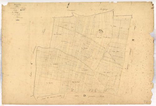 Bouilly, section B dite du village, feuille n° 1