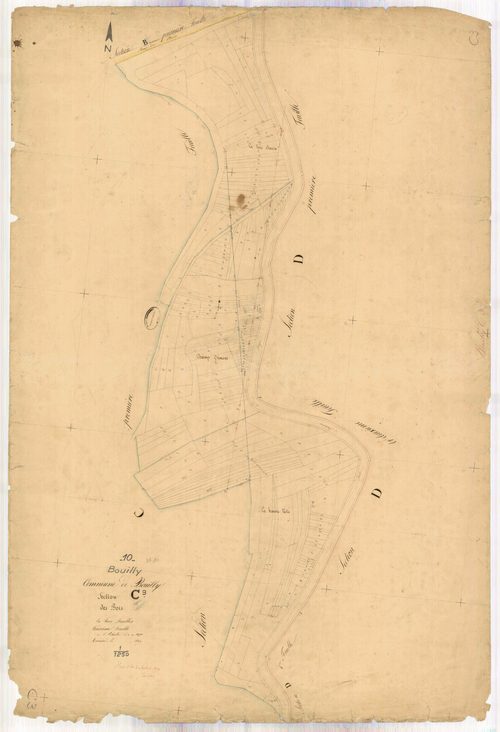 Bouilly, section C dite des bois, feuille n° 3