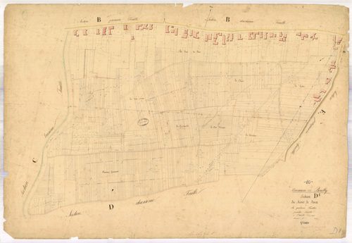 Bouilly, section D dite du mont de doux, feuille n° 1