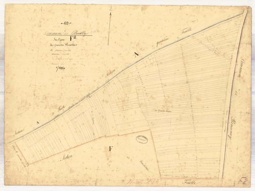 Bouilly, section F dite des grandes ruelles, feuille n° 2