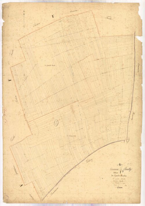 Bouilly, section F dite des grandes ruelles, feuille n° 3