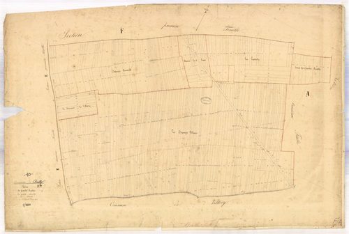 Bouilly, section F dite des grandes ruelles, feuille n° 4