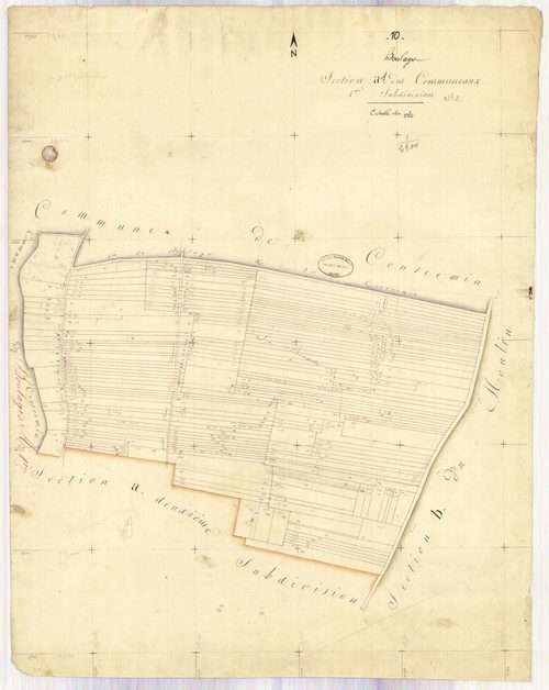 Boulages, section A dite des communeaux, feuille n° 1