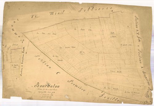 Bouranton, section A dite du haut poirier, feuille n° 1
