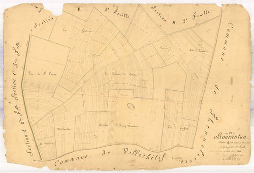Bouranton, section B dite du chemin de Thennelières, feuille n° 4
