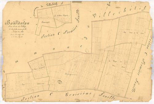 Bouranton, section C dite du village, feuille n° 2