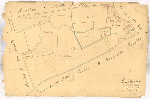 Bouranton, section C dite du village, feuille n° 5