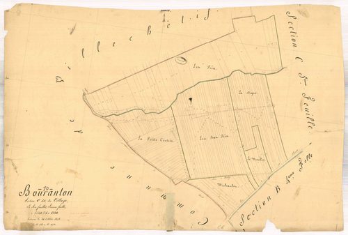 Bouranton, section C dite du village, feuille n° 6
