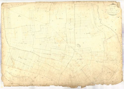 Bourdenay, section C dite de la montoue, feuille n° 1