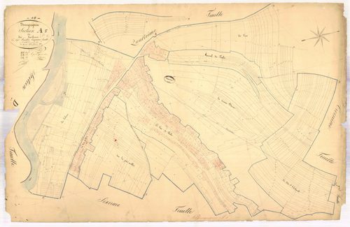 Bourguignons, section A dite des herbues, feuille n° 4