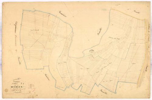 Bourguignons, section A dite des herbues, feuille n° 6