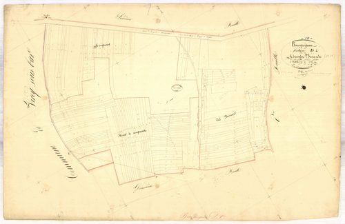 Bourguignons, section D dite champs bossards, feuille n° 1