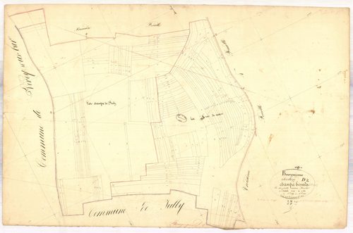 Bourguignons, section D dite champs bossards, feuille n° 2