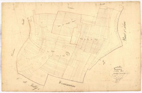Bourguignons, section D dite champs bossards, feuille n° 3