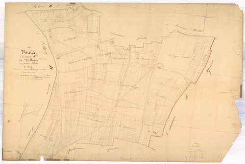 Braux, section C dite du village, feuille n° 3
