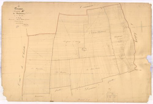 Braux, section D dite de dardicours, feuille n° 1