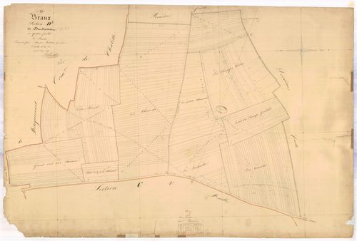Braux, section D dite de dardicours, feuille n° 3