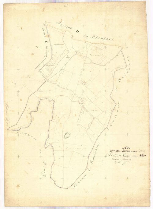Brévonnes, section E dite des usages, feuille n° 1