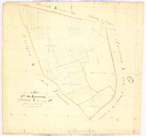 Brévonnes, section E dite des usages, feuille n° 2