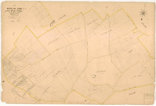Bucey-en-Othe, section B dite du village, feuille n° 4, parcelles n°908-1194