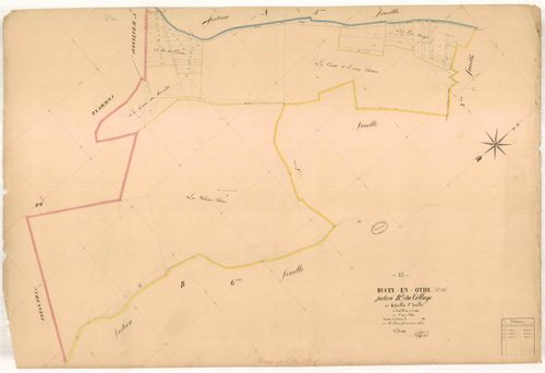 Bucey-en-Othe, section B dite du village, feuille n° 5, parcelles n°1195-1247