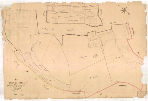 Bucey-en-Othe, section C dite de chaast, feuille n° 4, parcelles n°778-1012