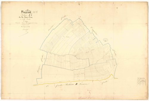 Buxeuil, section A dite de la haie coco, feuille n° 2, parcelles n°390-556