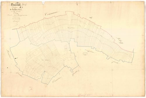Buxeuil, section A dite de la haie coco, feuille n° 3, parcelles n°557-840