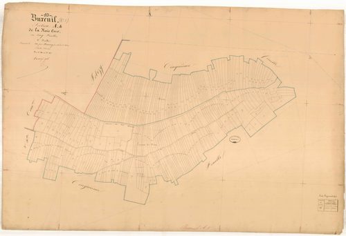 Buxeuil, section A dite de la haie coco, feuille n° 4, parcelles n°841-1139
