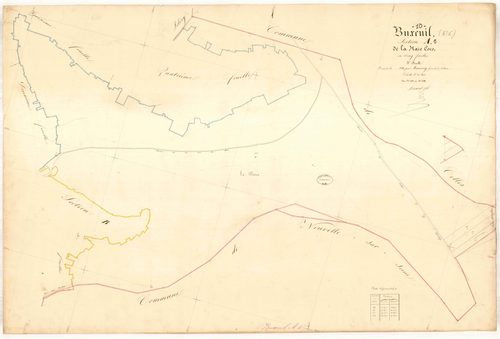 Buxeuil, section A dite de la haie coco, feuille n° 5, parcelles n°1138-1141