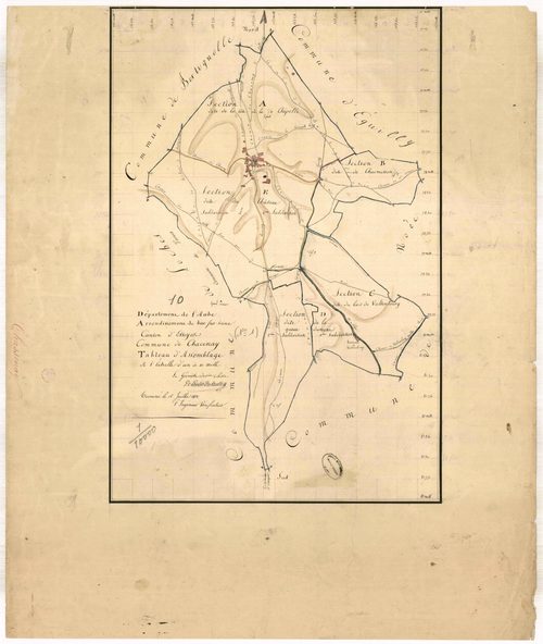 Chacenay, tableau d'assemblage